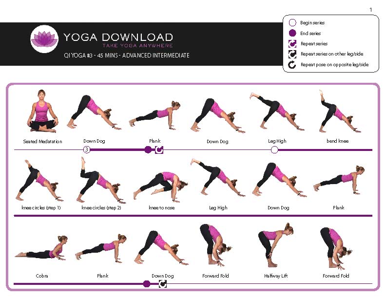 Pdf Free Printable Yoga Poses Chart