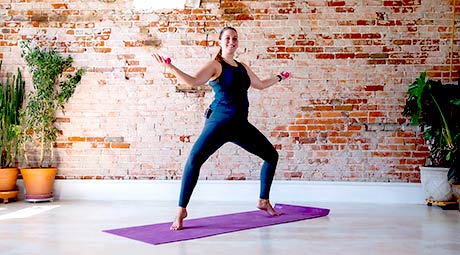 Yoga Sculpt - Online Yoga With Weights Class with Erin Wimert