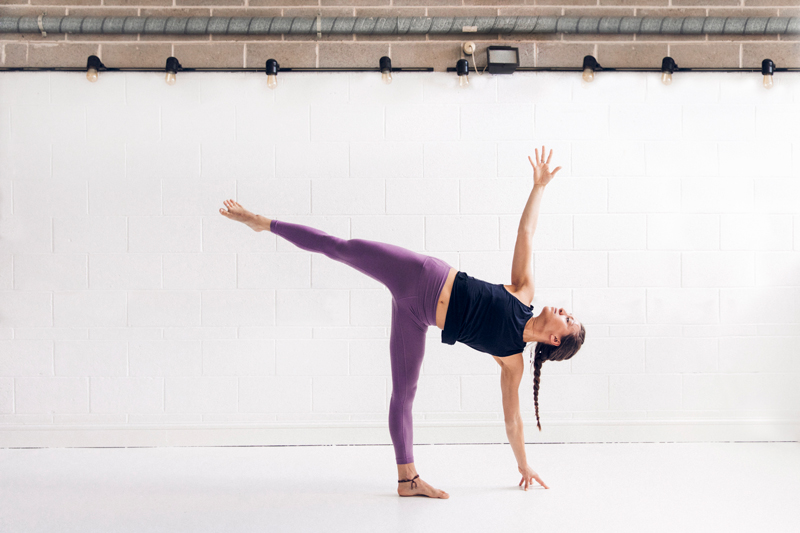 Half Moon Pose Variation: Practice Tips at the Wall - YogaUOnline